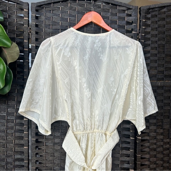 Vintage Nina Piccalino stretch waist jumpsuit floral pattern so: small - Picture 8 of 10